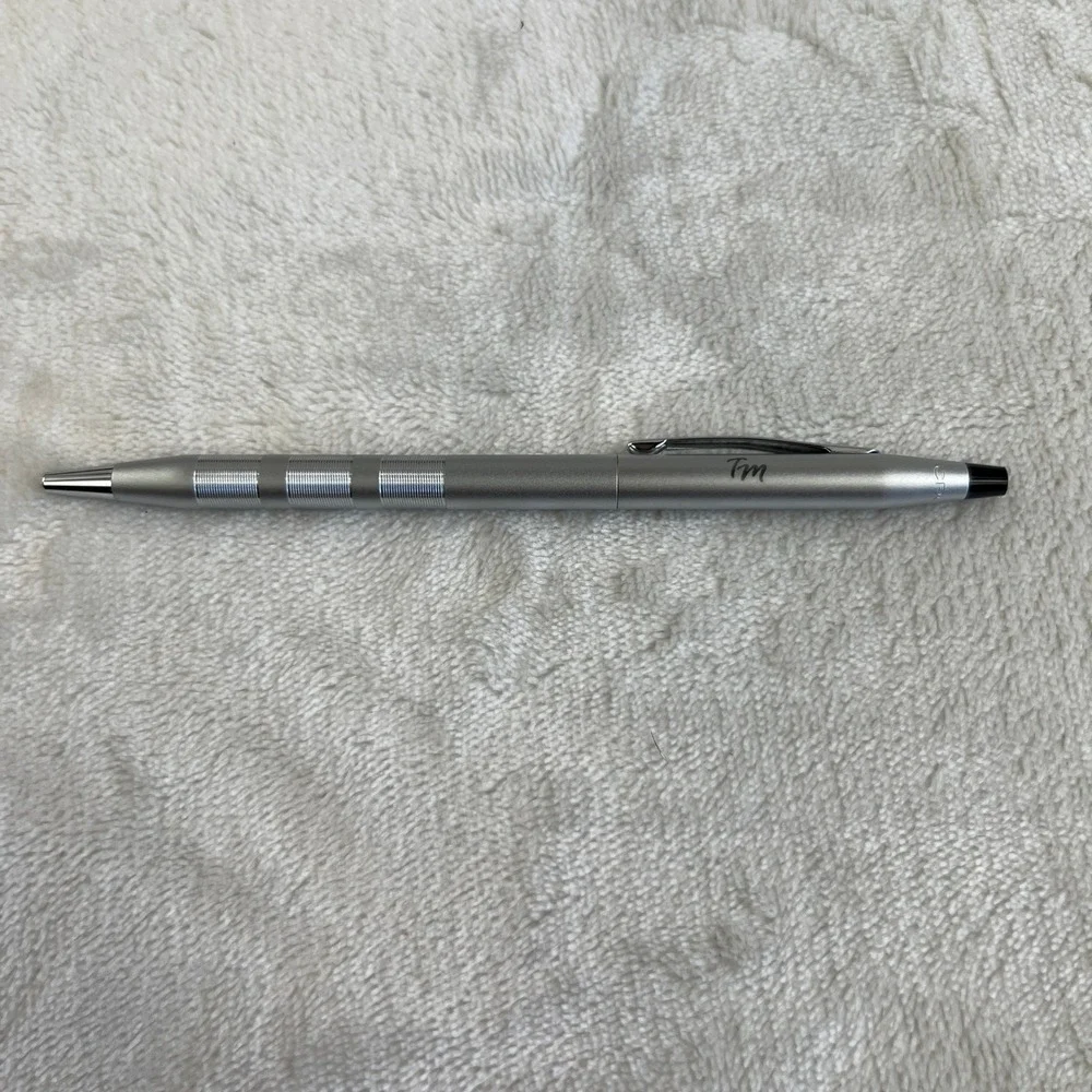 Cross Satin Silver Ballpoint Pen Set Silver Executive Gift Table Mountain Casino